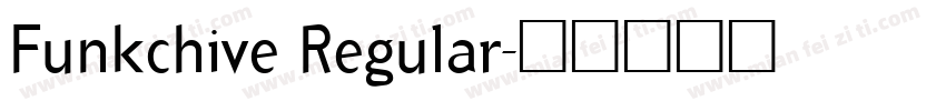 Funkchive Regular字体转换